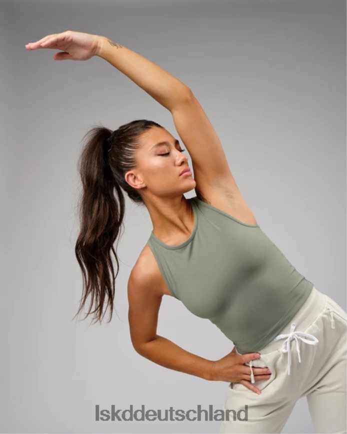 Frauen LSKD Flow-Performance-Tank – Dusty Olive Bekleidung VD2NLV206