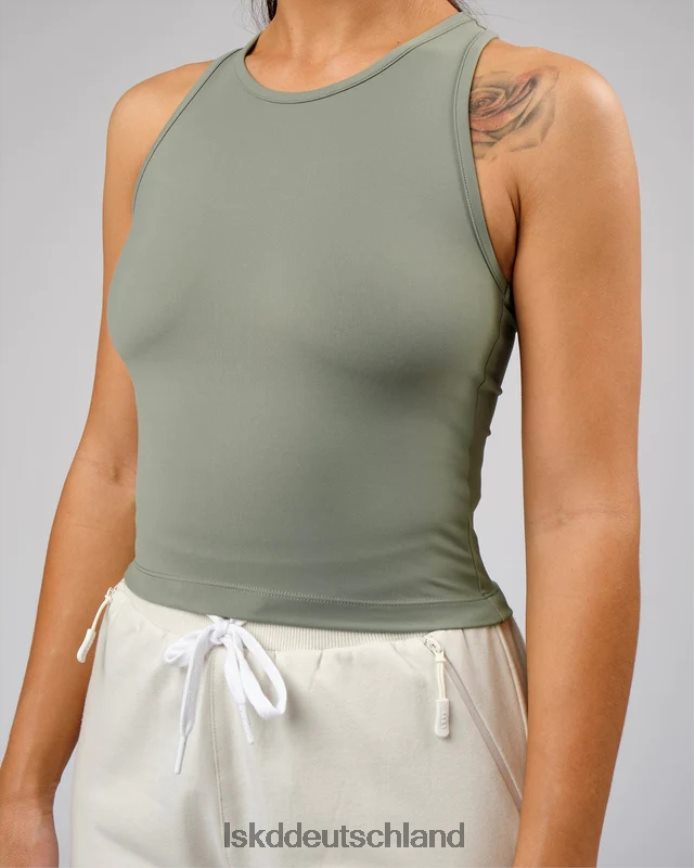 Frauen LSKD Flow-Performance-Tank – Dusty Olive Bekleidung VD2NLV206