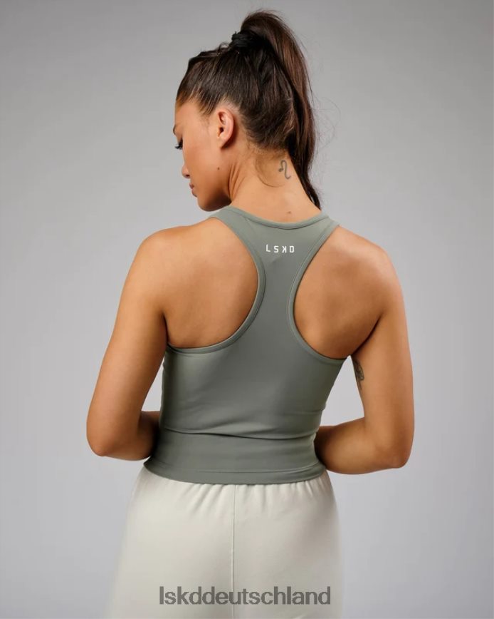 Frauen LSKD Flow-Performance-Tank – Dusty Olive Bekleidung VD2NLV206