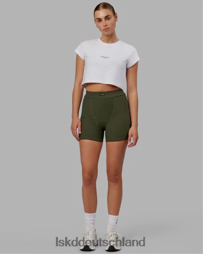 Frauen LSKD Frontrunner-Baby-T-Shirt – weiß Bekleidung VD2NLV221