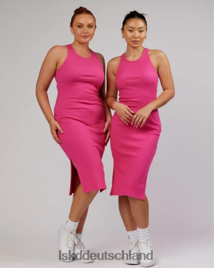 Frauen LSKD Geripptes Tankkleid „ella“ – Magenta Bekleidung VD2NLV500