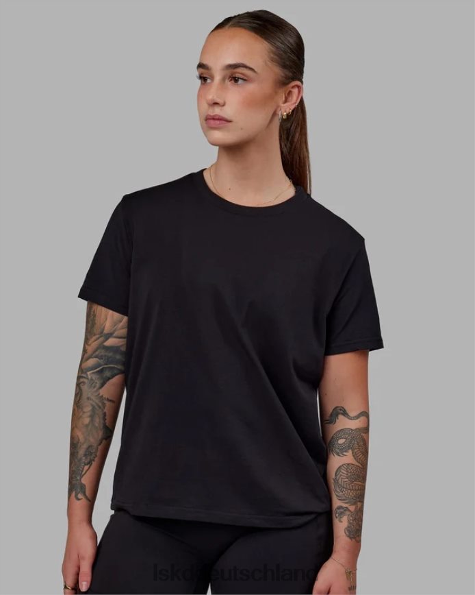 Frauen LSKD Love the Run FLXCotton T-Shirt – schwarz-weiß Bekleidung VD2NLV287