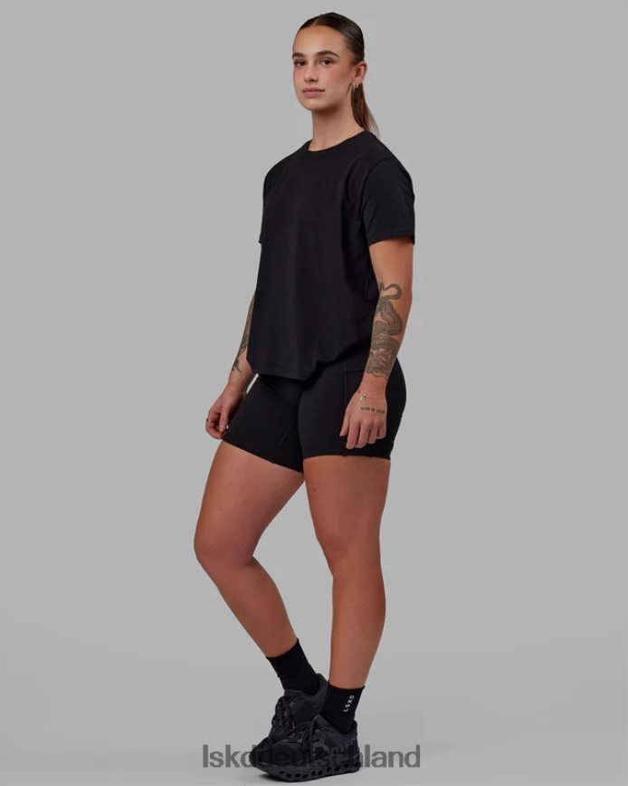 Frauen LSKD Love the Run FLXCotton T-Shirt – schwarz-weiß Bekleidung VD2NLV287