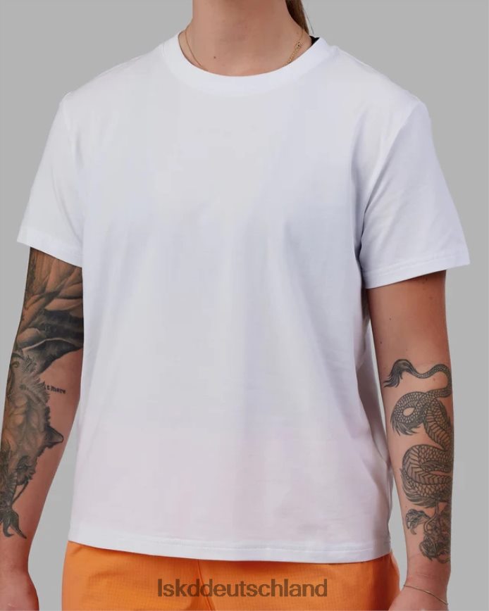 Frauen LSKD Love the Run FLXCotton T-Shirt – weiß-schwarz Bekleidung VD2NLV279