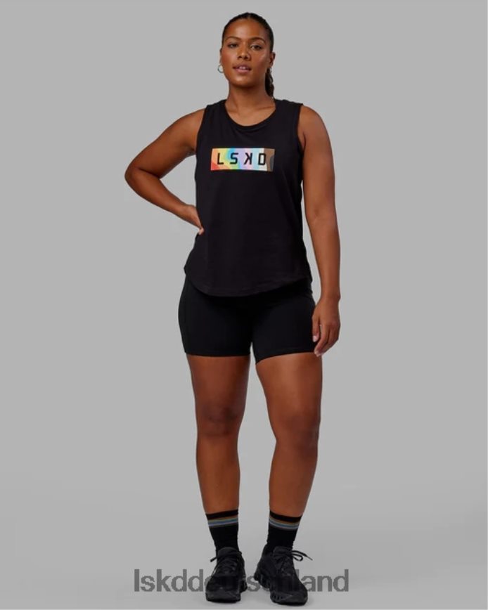 Frauen LSKD Luna-Tank – Pride-Schwarz Bekleidung VD2NLV140