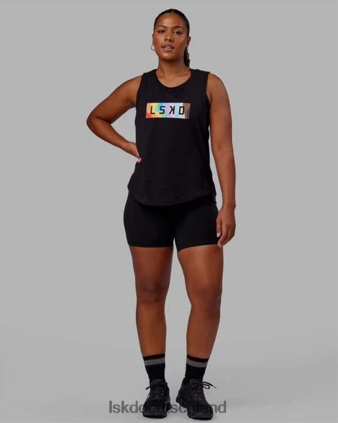 Frauen LSKD Luna-Tank – Pride-Schwarz Bekleidung VD2NLV140