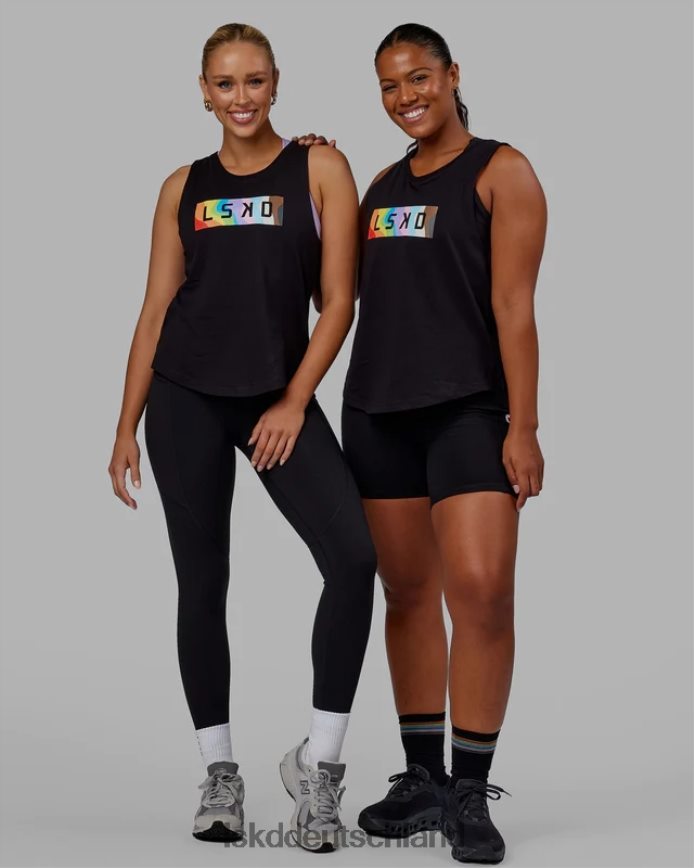 Frauen LSKD Luna-Tank – Pride-Schwarz Bekleidung VD2NLV140