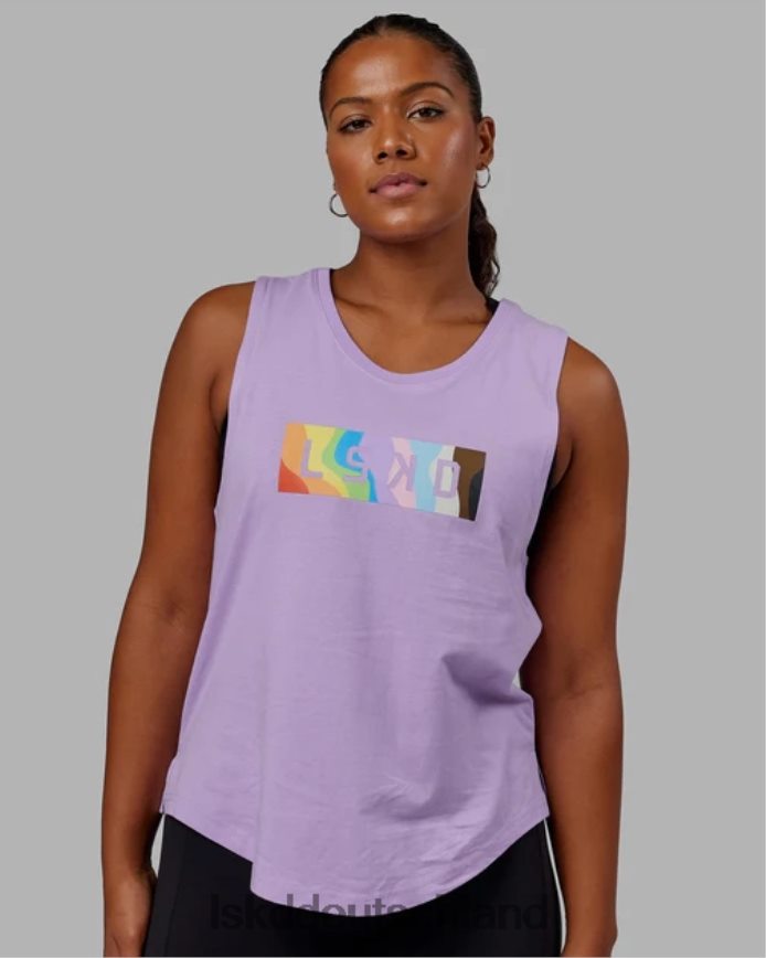 Frauen LSKD Luna Tank – Pride-blasses Flieder Bekleidung VD2NLV136