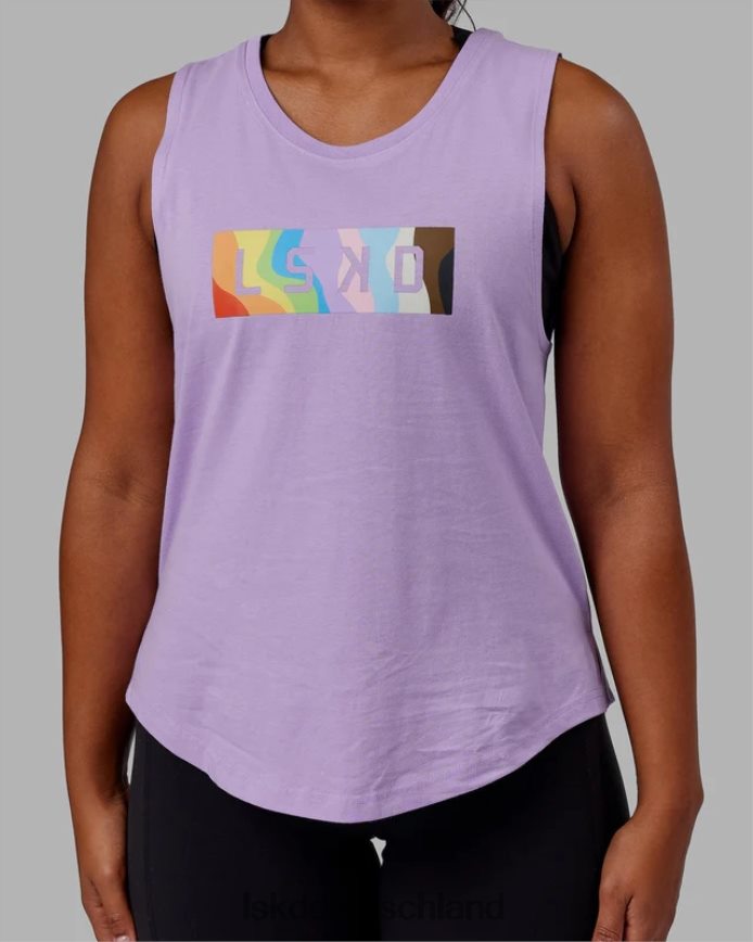 Frauen LSKD Luna Tank – Pride-blasses Flieder Bekleidung VD2NLV136