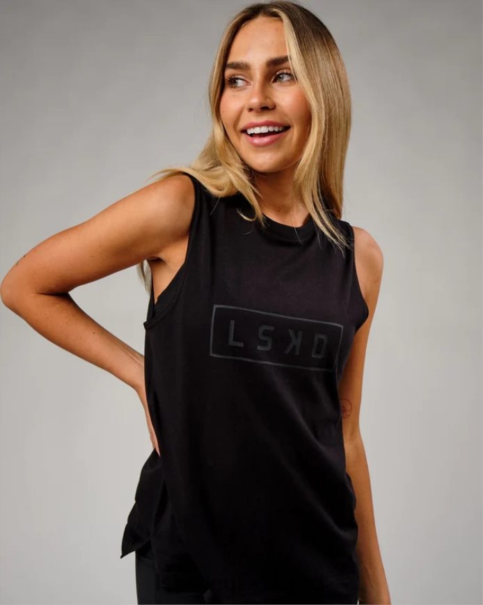 Frauen LSKD Luna Tank - schwarz-schwarz Bekleidung VD2NLV173