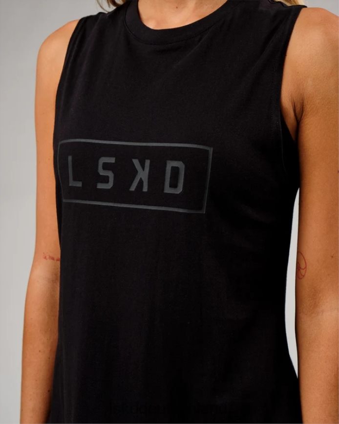Frauen LSKD Luna Tank - schwarz-schwarz Bekleidung VD2NLV173