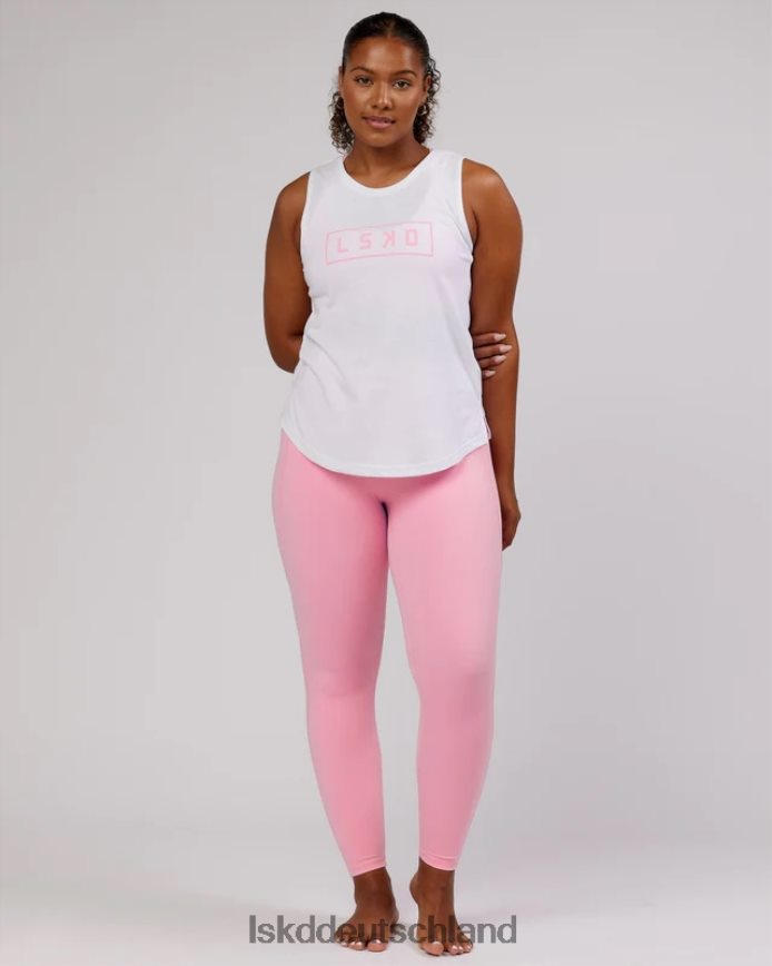 Frauen LSKD Luna Tank – weiß-rosa Zuckerguss Bekleidung VD2NLV193