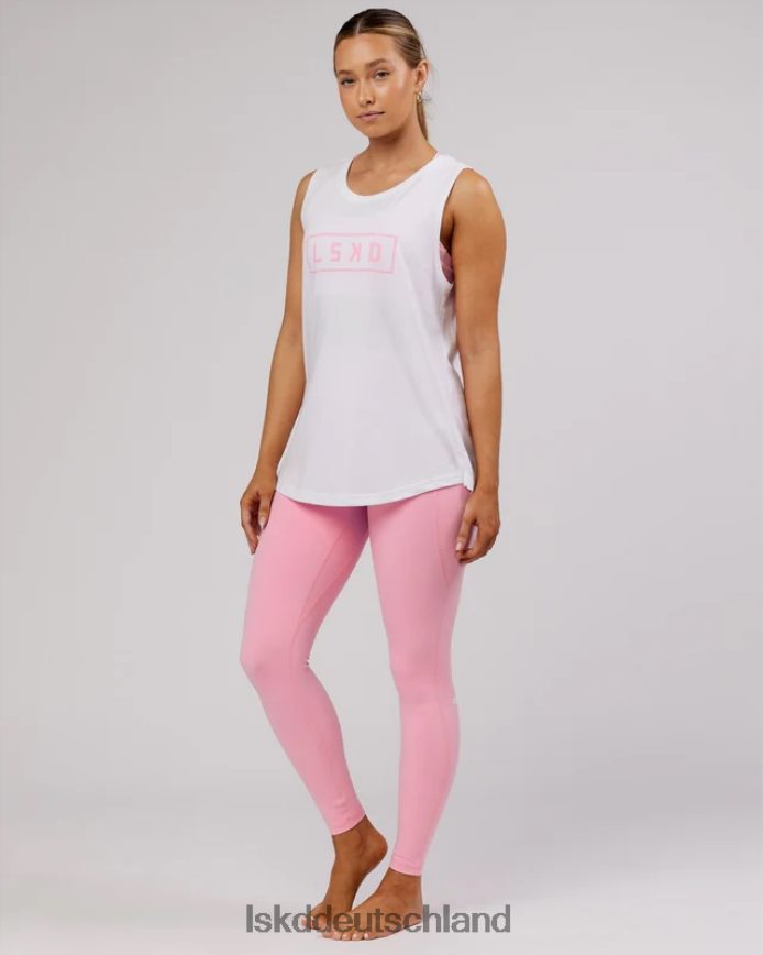 Frauen LSKD Luna Tank – weiß-rosa Zuckerguss Bekleidung VD2NLV193