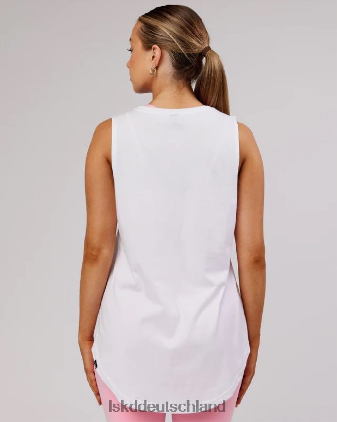 Frauen LSKD Luna Tank – weiß-rosa Zuckerguss Bekleidung VD2NLV193