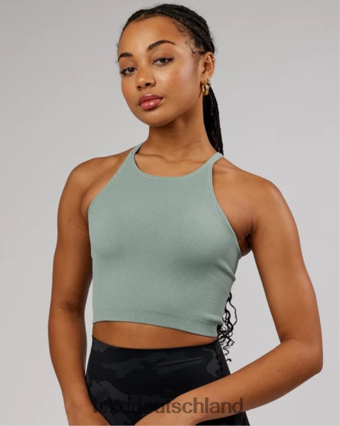 Frauen LSKD Minimales, nahtloses, geripptes Tanktop – Frost Bekleidung VD2NLV199