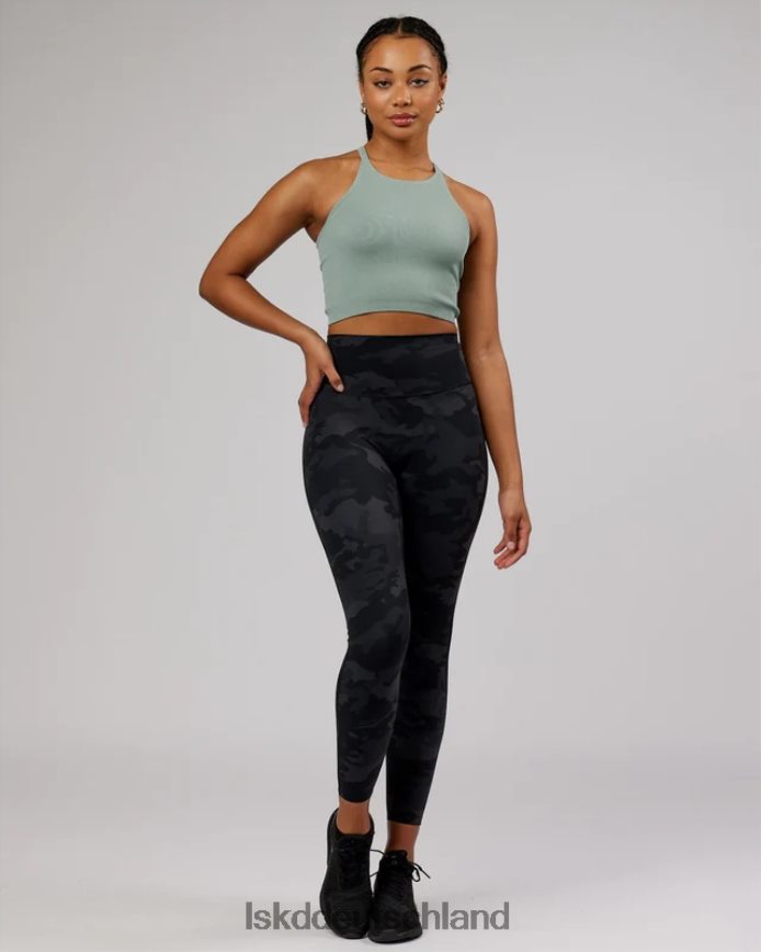Frauen LSKD Minimales, nahtloses, geripptes Tanktop – Frost Bekleidung VD2NLV199