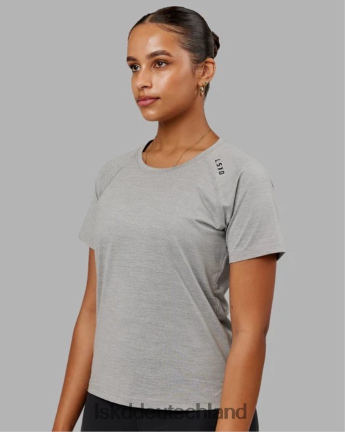 Frauen LSKD Perform Vapourflx T-Shirt – Hellgrau meliert Bekleidung VD2NLV233