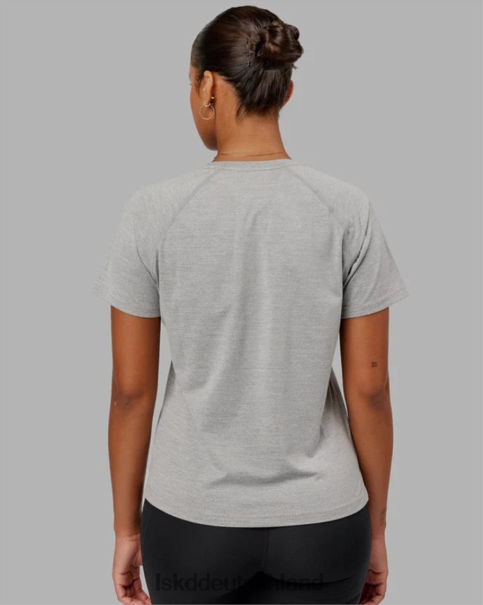 Frauen LSKD Perform Vapourflx T-Shirt – Hellgrau meliert Bekleidung VD2NLV233