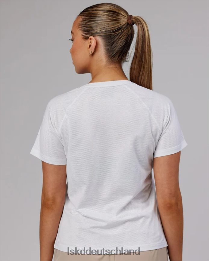 Frauen LSKD Perform Vapourflx T-Shirt – weiß meliert Bekleidung VD2NLV237