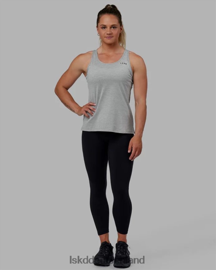 Frauen LSKD Perform Vapourflx-Tank – hellgrau meliert Bekleidung VD2NLV126