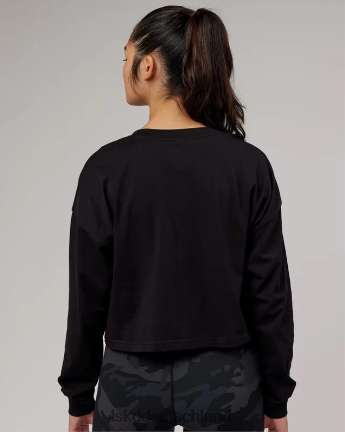 Frauen LSKD Stapelbares LS-T-Shirt – schwarz Bekleidung VD2NLV306