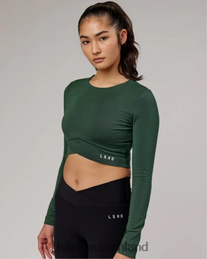 Frauen LSKD eingewickeltes LS-T-Shirt - Pineneedle Bekleidung VD2NLV333