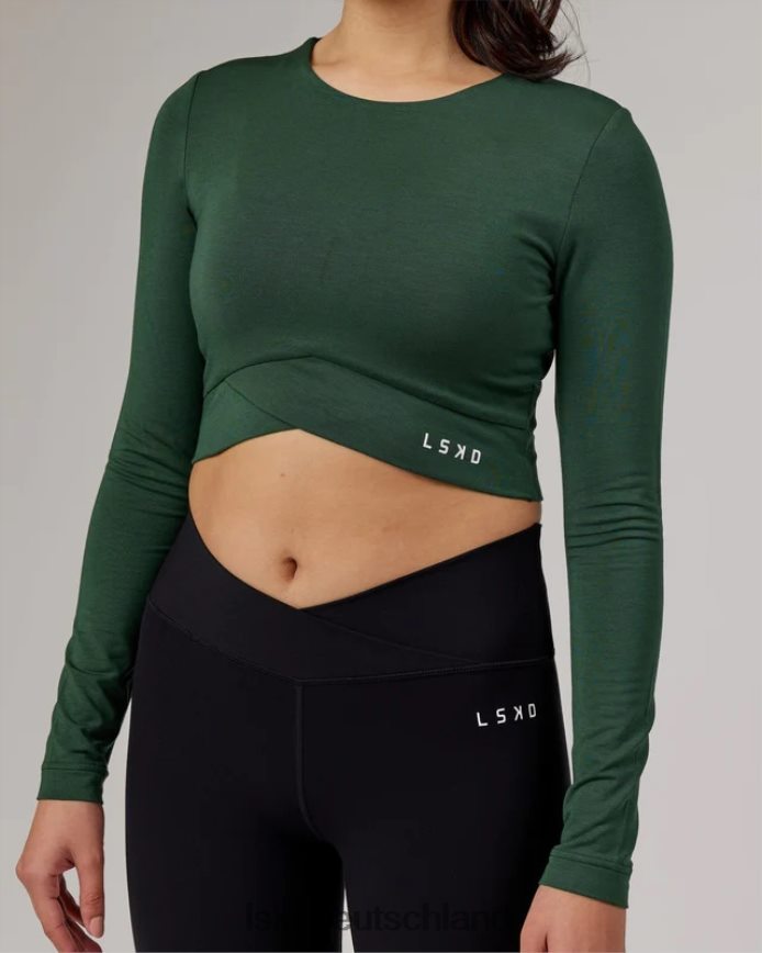 Frauen LSKD eingewickeltes LS-T-Shirt - Pineneedle Bekleidung VD2NLV333