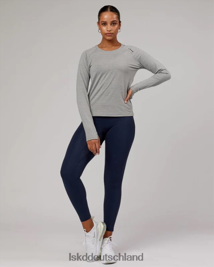 Frauen LSKD perform vapourflx ls tee – lt grey marl Bekleidung VD2NLV281