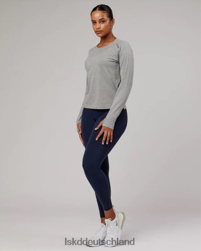 Frauen LSKD perform vapourflx ls tee – lt grey marl Bekleidung VD2NLV281