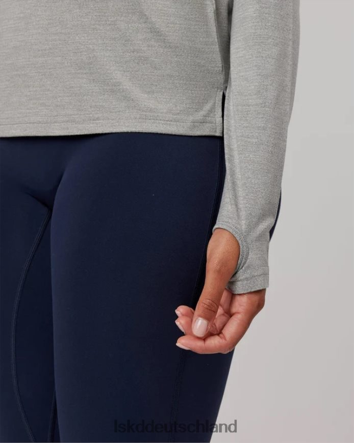 Frauen LSKD perform vapourflx ls tee – lt grey marl Bekleidung VD2NLV281