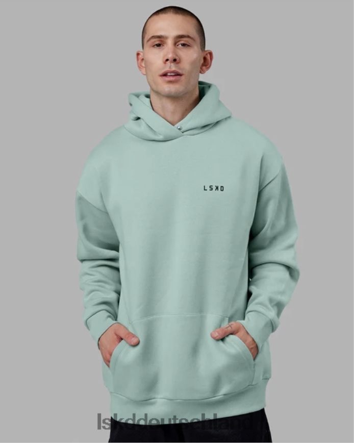 Männer LSKD Endeavor Kapuzenpullover in Übergröße – Pastelltürkis Bekleidung VD2NLV1033