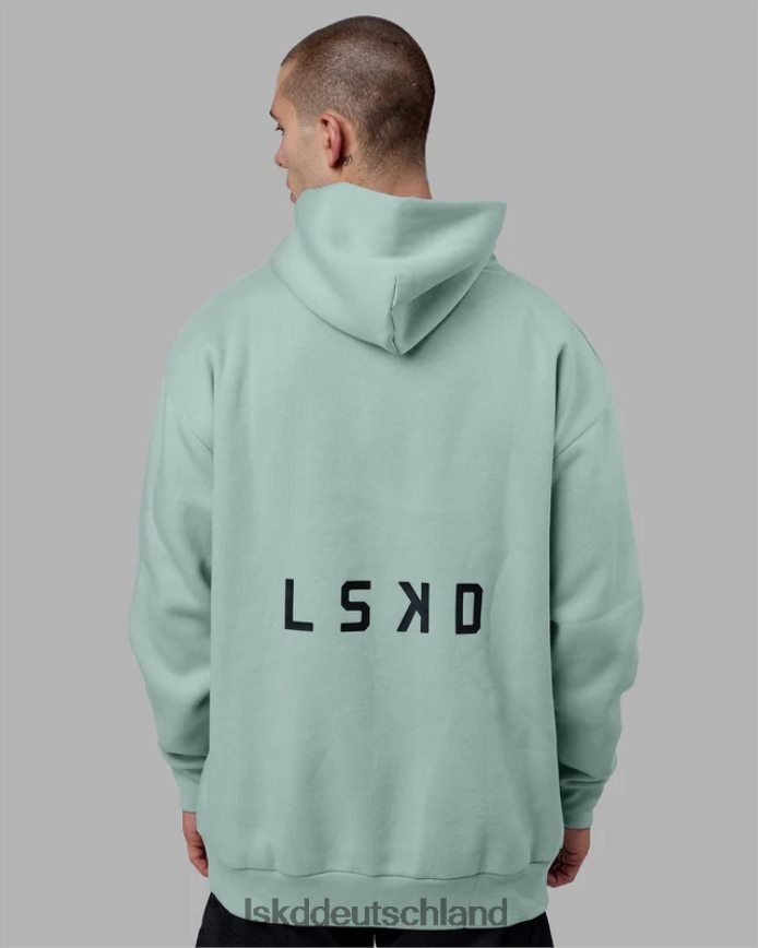 Männer LSKD Endeavor Kapuzenpullover in Übergröße – Pastelltürkis Bekleidung VD2NLV1033
