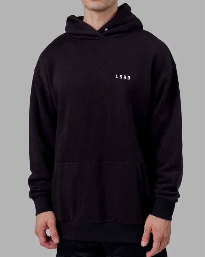 Männer LSKD Endeavor Kapuzenpullover in Übergröße – Schwarz Bekleidung VD2NLV1029