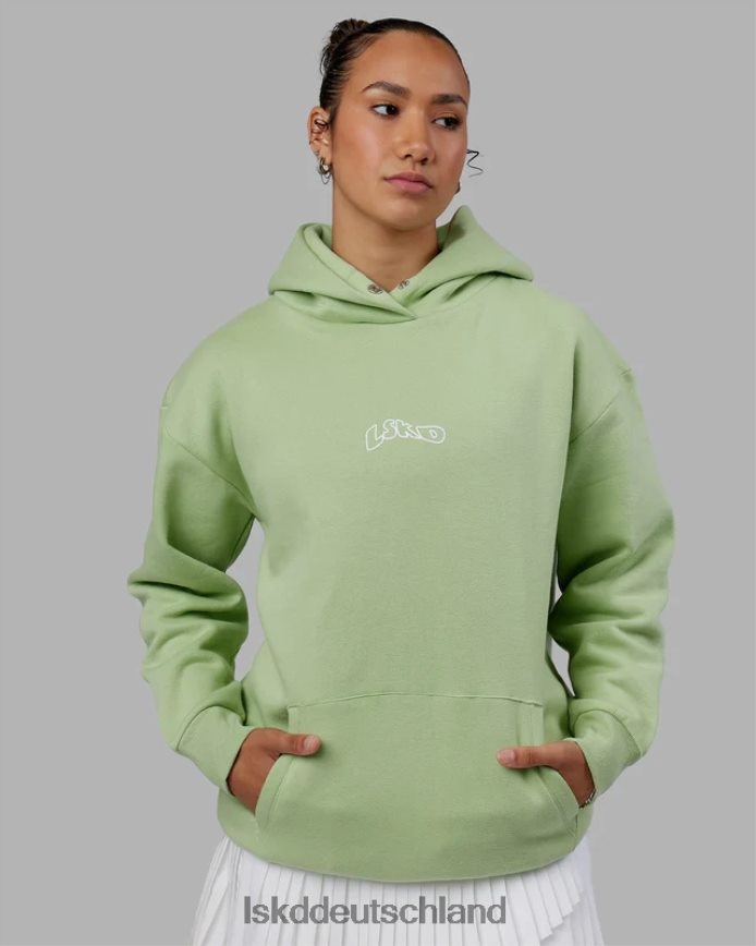 Männer LSKD Mad Happy Kapuzenpullover in Übergröße – grüne Abb Bekleidung VD2NLV1031