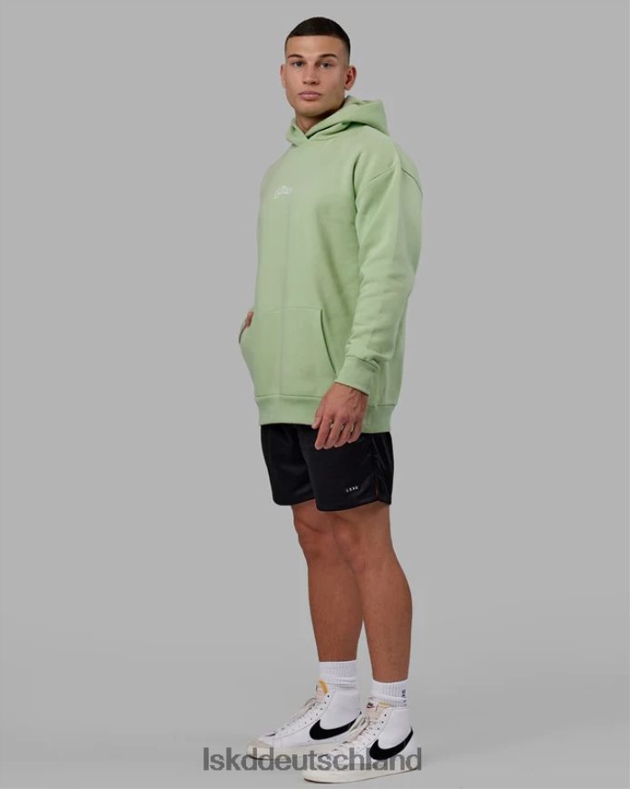 Männer LSKD Mad Happy Kapuzenpullover in Übergröße – grüne Abb Bekleidung VD2NLV1031