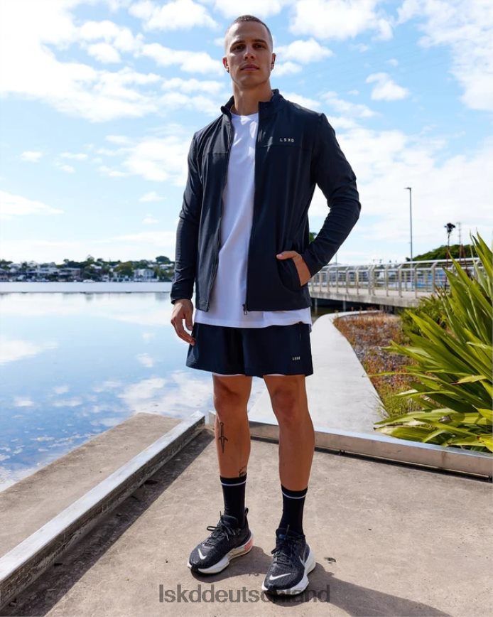 Männer LSKD Stride Performance-Jacke mit Reißverschluss – Marineblau Bekleidung VD2NLV1044