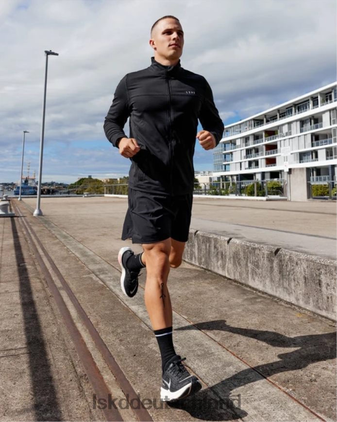 Männer LSKD Stride Performance-Jacke mit Reißverschluss – Schwarz Bekleidung VD2NLV1045