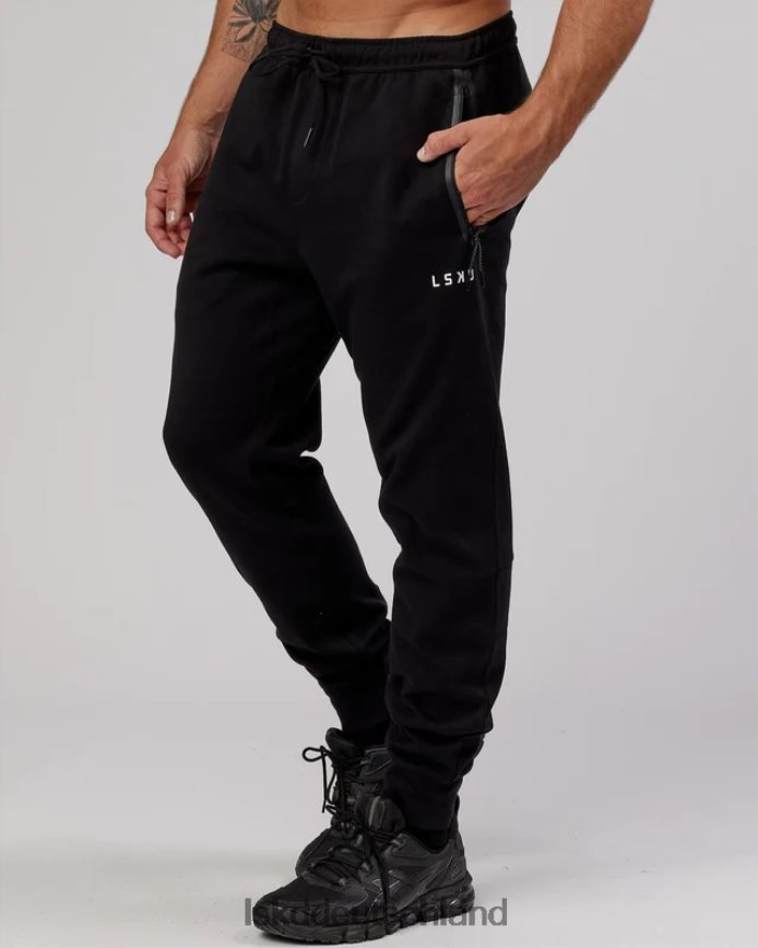 Männer LSKD Athlet ForgedFleece-Jogginghose mit Reißverschluss – Schwarz Bekleidung VD2NLV1139