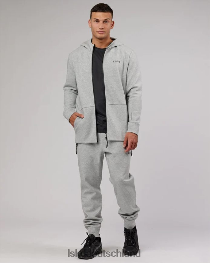 Männer LSKD Athlete Forgedfleece Zip Jogger – Hellgrau Marl Bekleidung VD2NLV1143