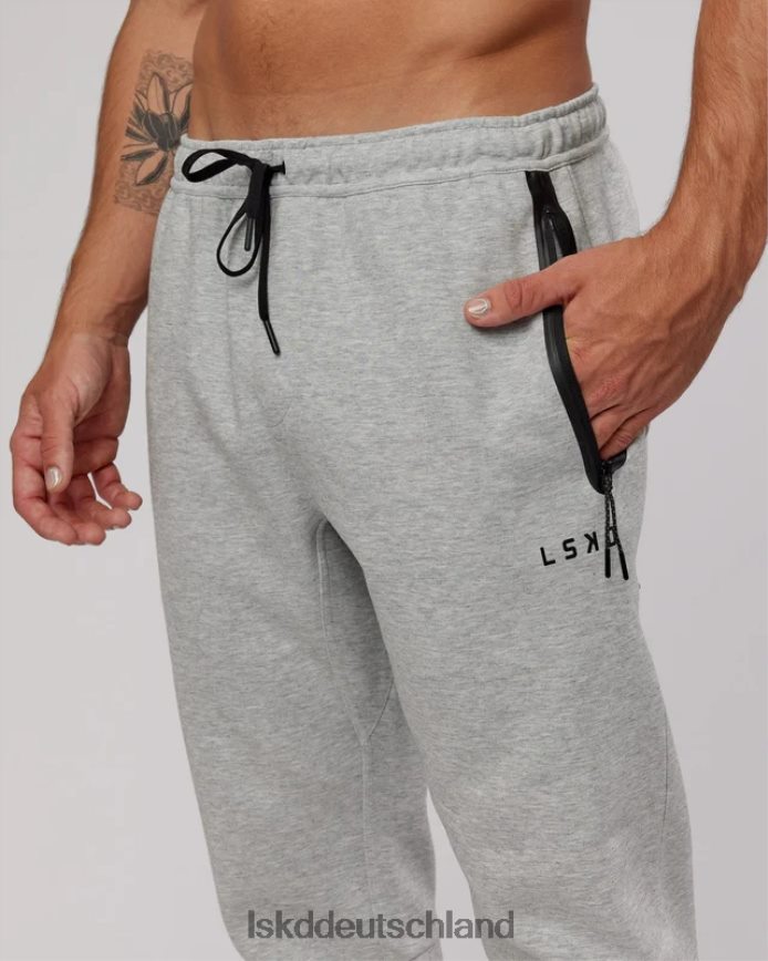 Männer LSKD Athlete Forgedfleece Zip Jogger – Hellgrau Marl Bekleidung VD2NLV1143