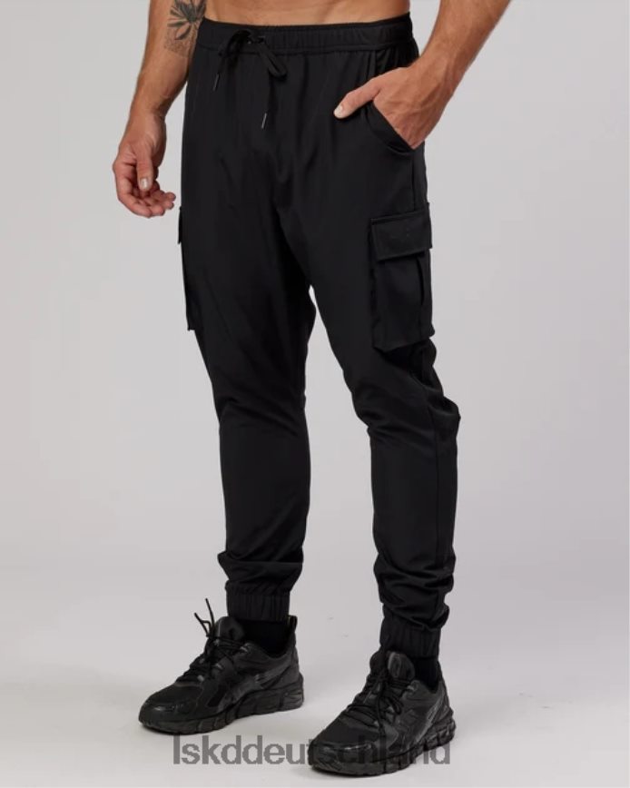 Männer LSKD Energie-Stretch-Performance-Cargo-Jogginghose – Schwarz Bekleidung VD2NLV1140