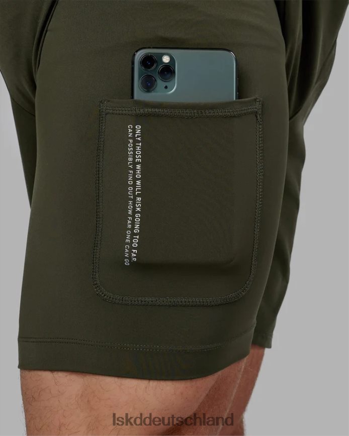 Männer LSKD Challenger 6'' gefütterte Performance-Shorts – Forest Night Bekleidung VD2NLV1067