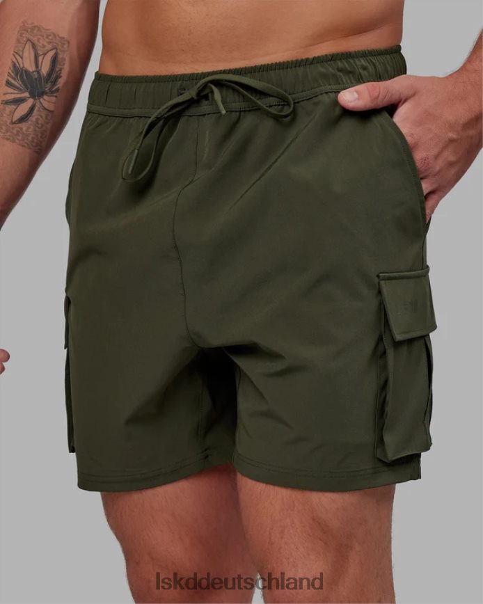 Männer LSKD Energy Stretch Performance Cargo Short – Forest Night Bekleidung VD2NLV1099