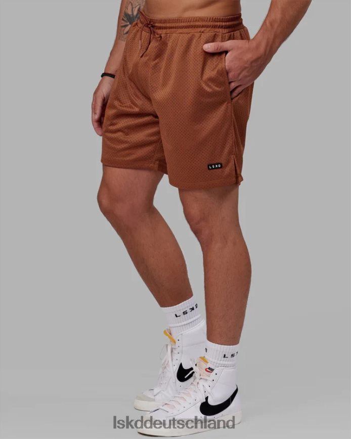 Männer LSKD Grundlegende Mesh-Shorts – Haselnussbraun Bekleidung VD2NLV1072