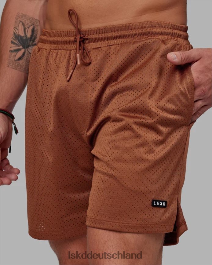 Männer LSKD Grundlegende Mesh-Shorts – Haselnussbraun Bekleidung VD2NLV1072