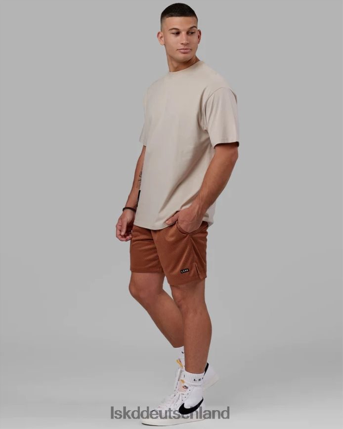 Männer LSKD Grundlegende Mesh-Shorts – Haselnussbraun Bekleidung VD2NLV1072