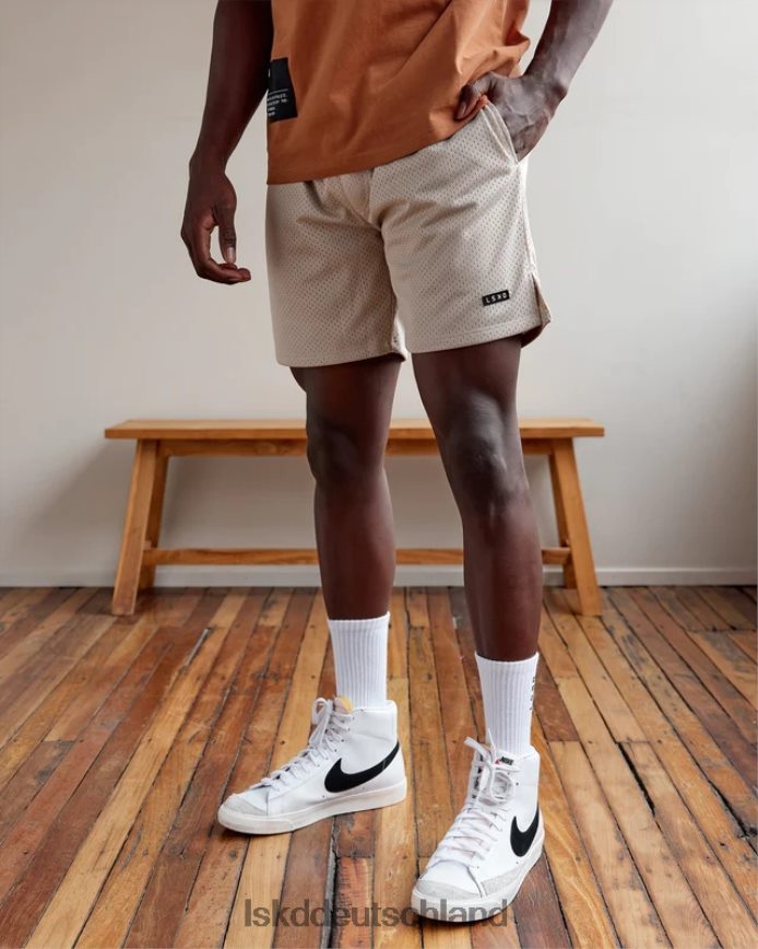 Männer LSKD Grundlegende Mesh-Shorts – Schieferbeige Bekleidung VD2NLV1116