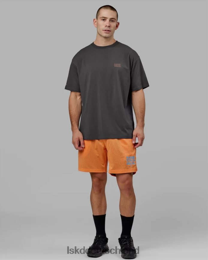 Männer LSKD Hyper wendbare Basketball-Shorts – Schwarz-Mandarine Bekleidung VD2NLV1095