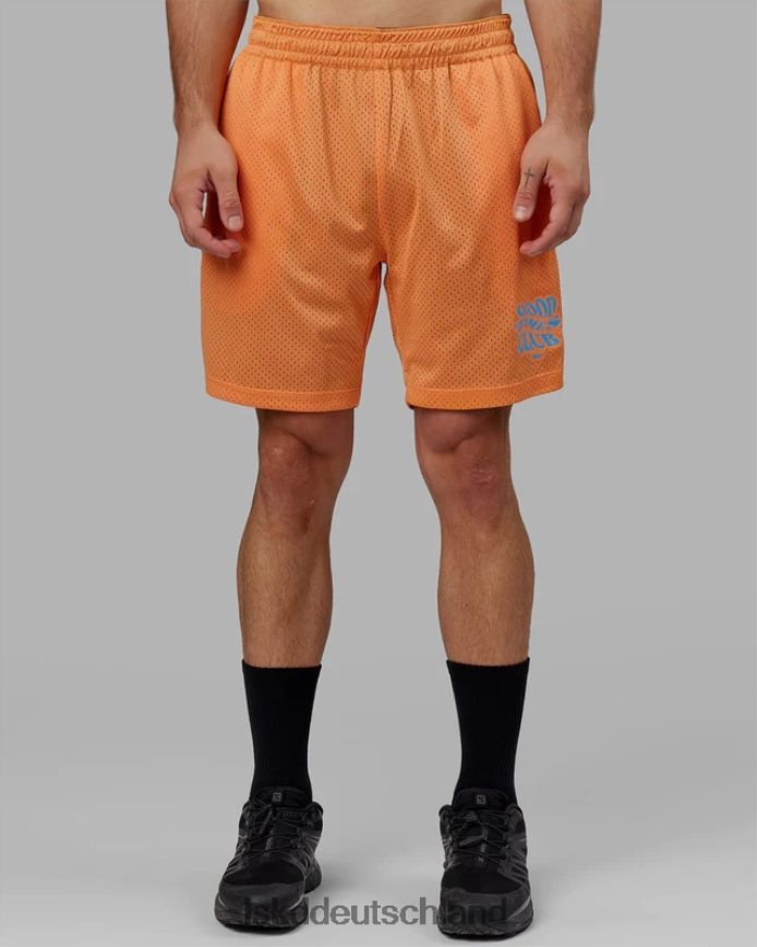 Männer LSKD Hyper wendbare Basketball-Shorts – Schwarz-Mandarine Bekleidung VD2NLV1095