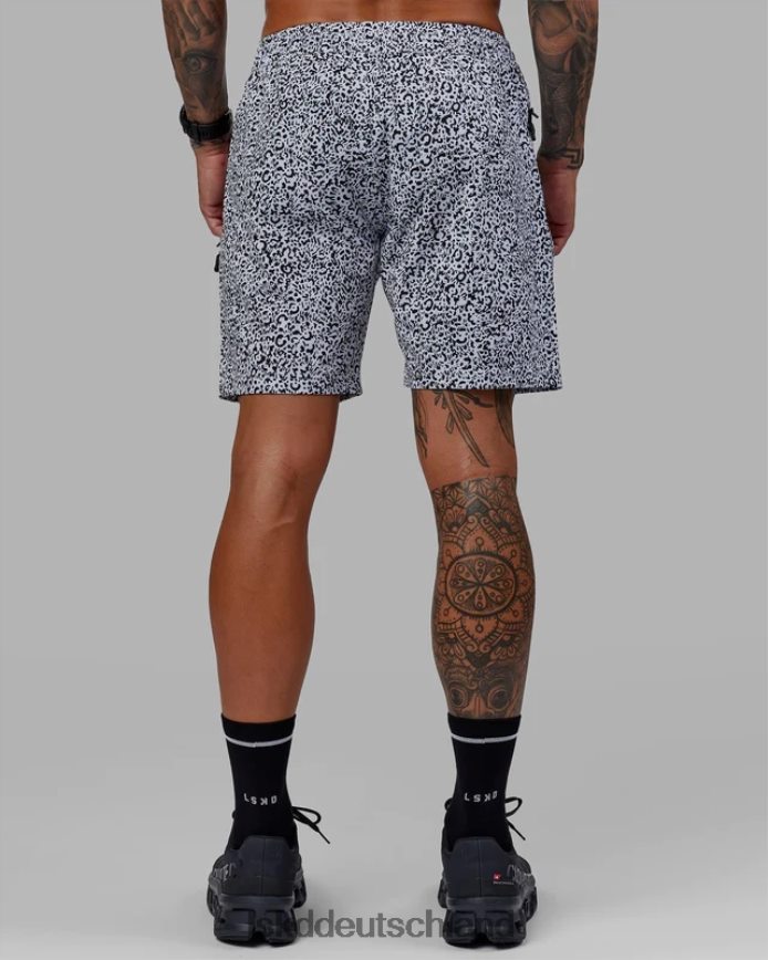Männer LSKD Rep 7'' Performance Short – geflecktes Weiß-Schwarz Bekleidung VD2NLV1061